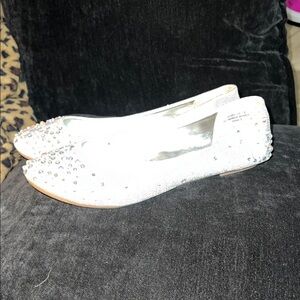 BAMBOO Silver Sparkle Women's Flats